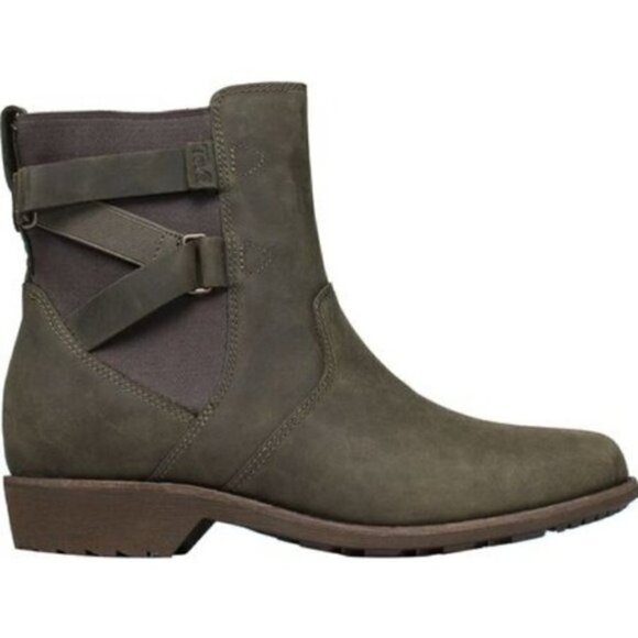 Teva Ellery Ankle Waterproof Boot - Women's Olive Green 6M - Picture 1 of 6